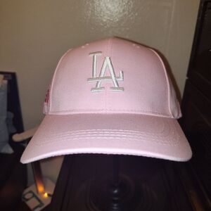 Pink LA Logo Baseball Cap